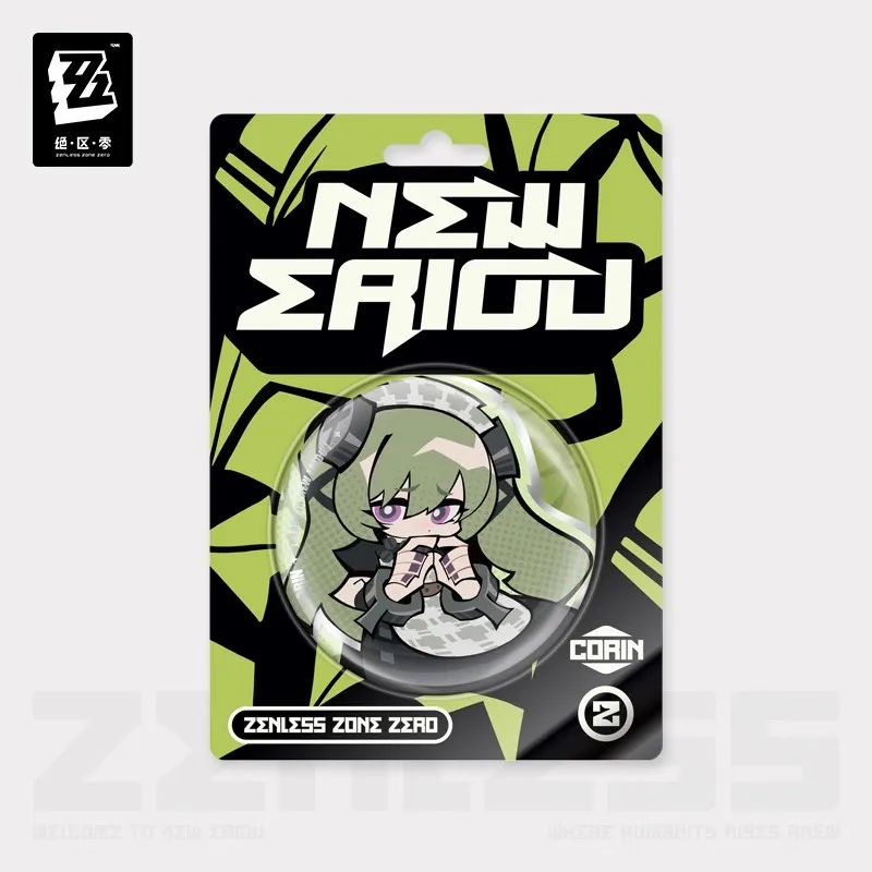 Официальный подлинный значок Zenless Zone Zero Lido Series Q из жести Victoria, аксессуары для бытовых эффектов, периферийные устройства в стиле аниме, подарки