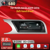 8.8 inch Left Hand Drive Android 13 For Audi A5 S5 2009-2016 4G Wireless Bluetooth Carplay Qualcomm Snapdragon 680 Screen Stereo