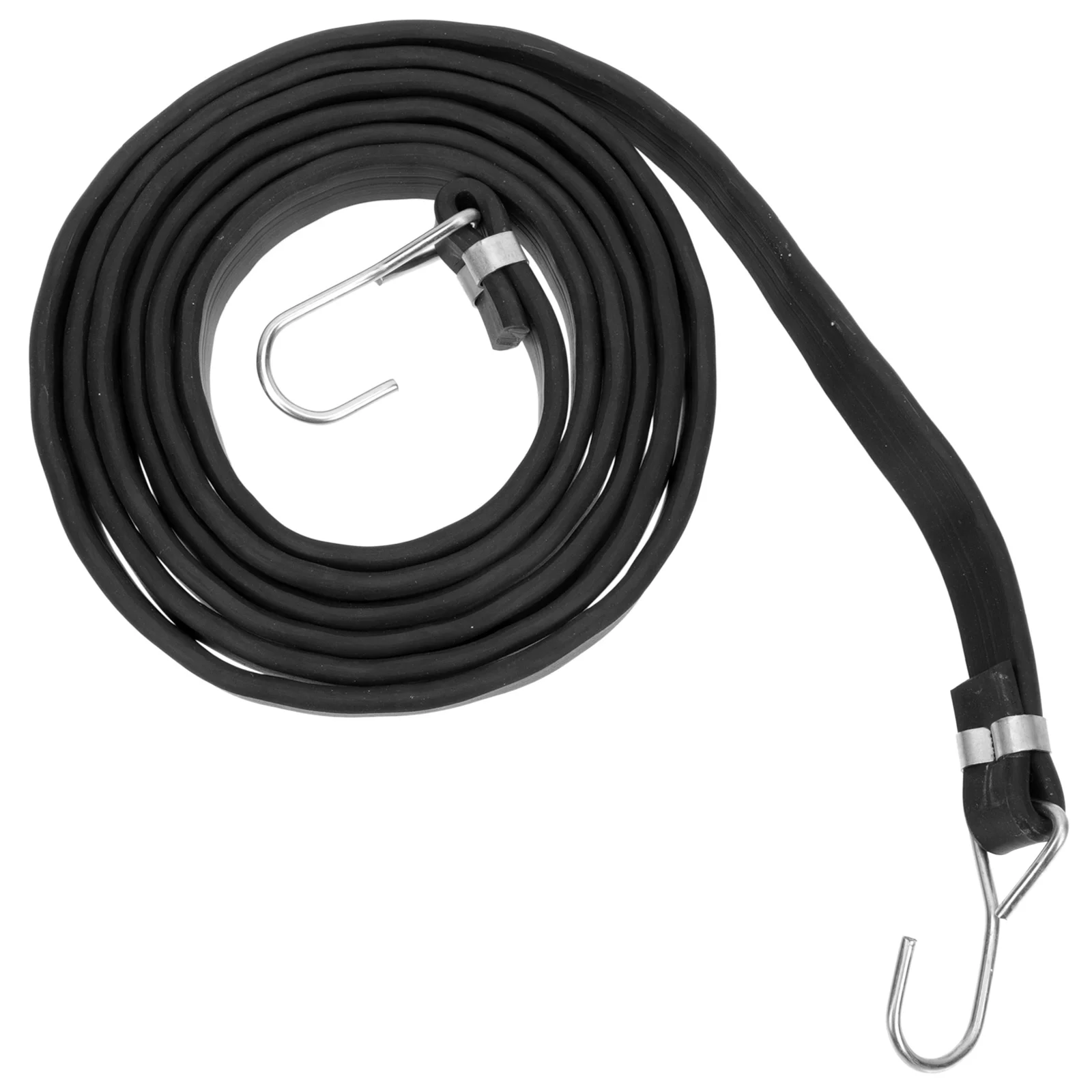 

2Pcs High Elasticity Bike Luggage Strap Durable Rubber Stainless Steel Hooks Cargo Binding Belt Tension Belts Tension Belt