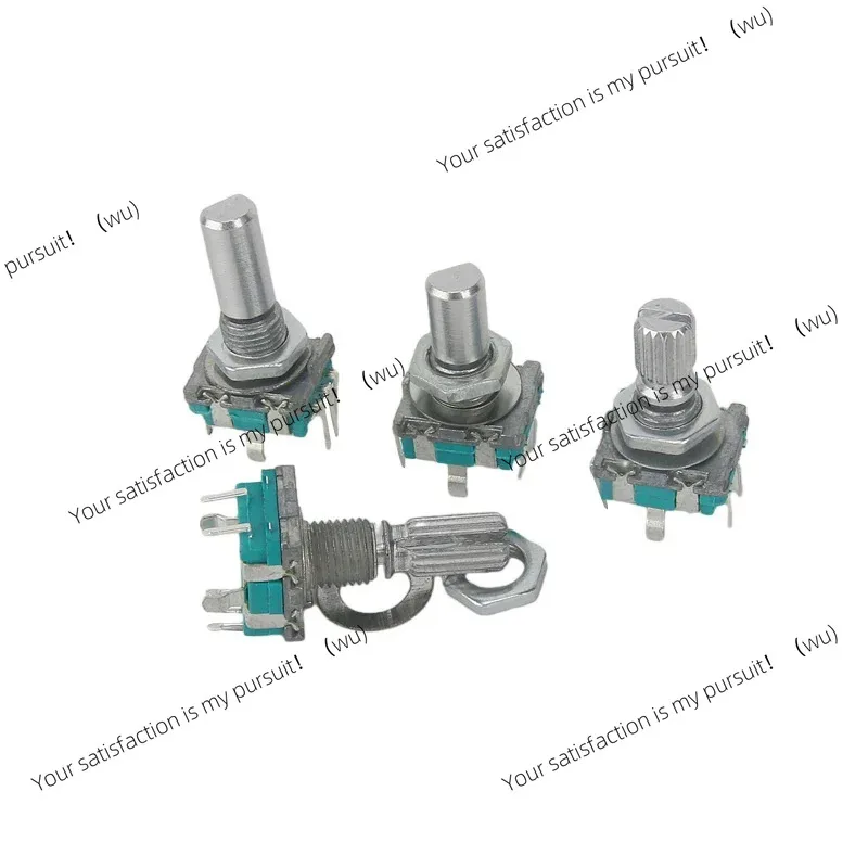 5PCS/LOT 20 Position 360 Degree Rotary Encoder EC11 w Push Button 5Pin Handle Long 15/20MM With A Built In Push Button Switch