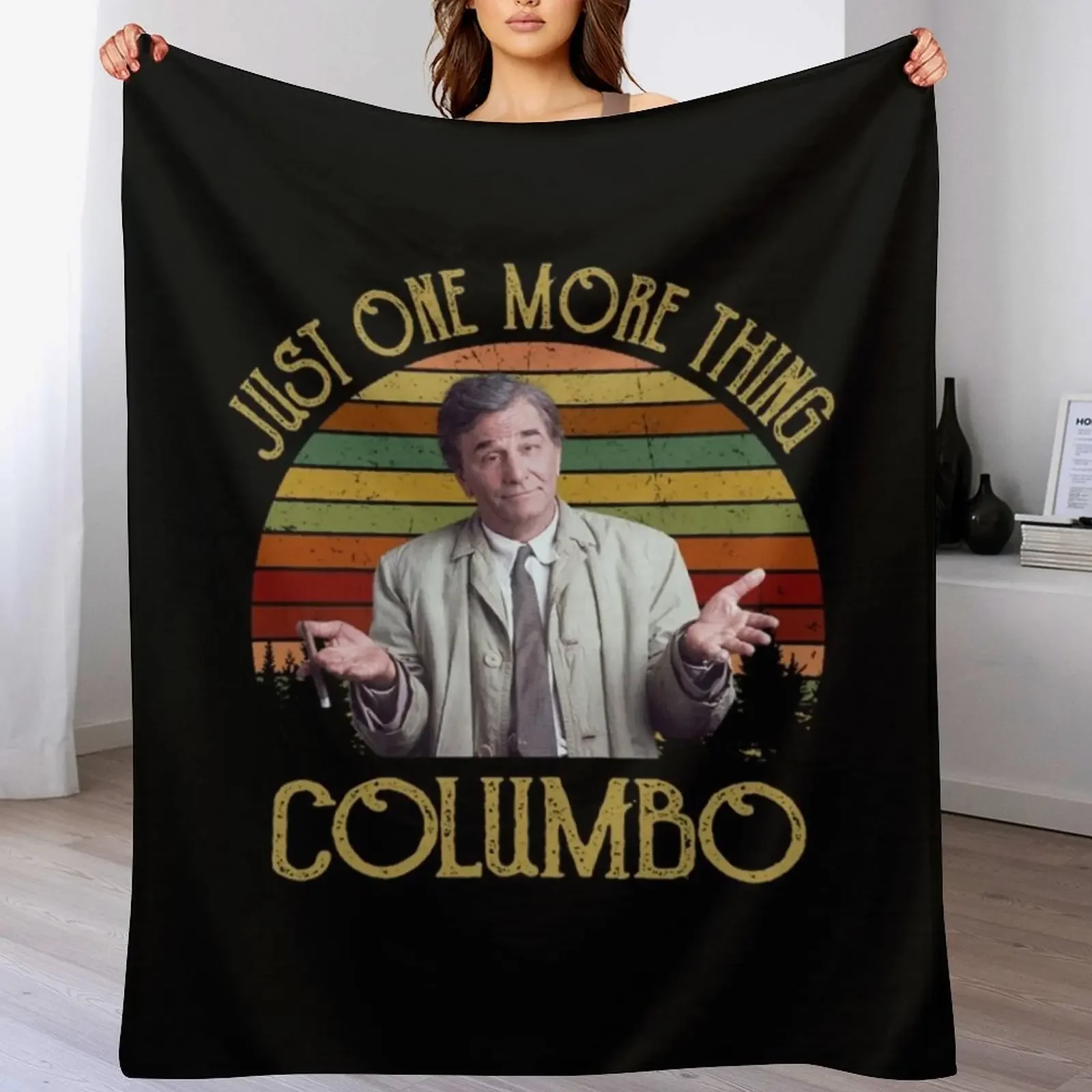 

Columbo Throw Blanket Cozy Home Blanket Gift for Christmas Holiday