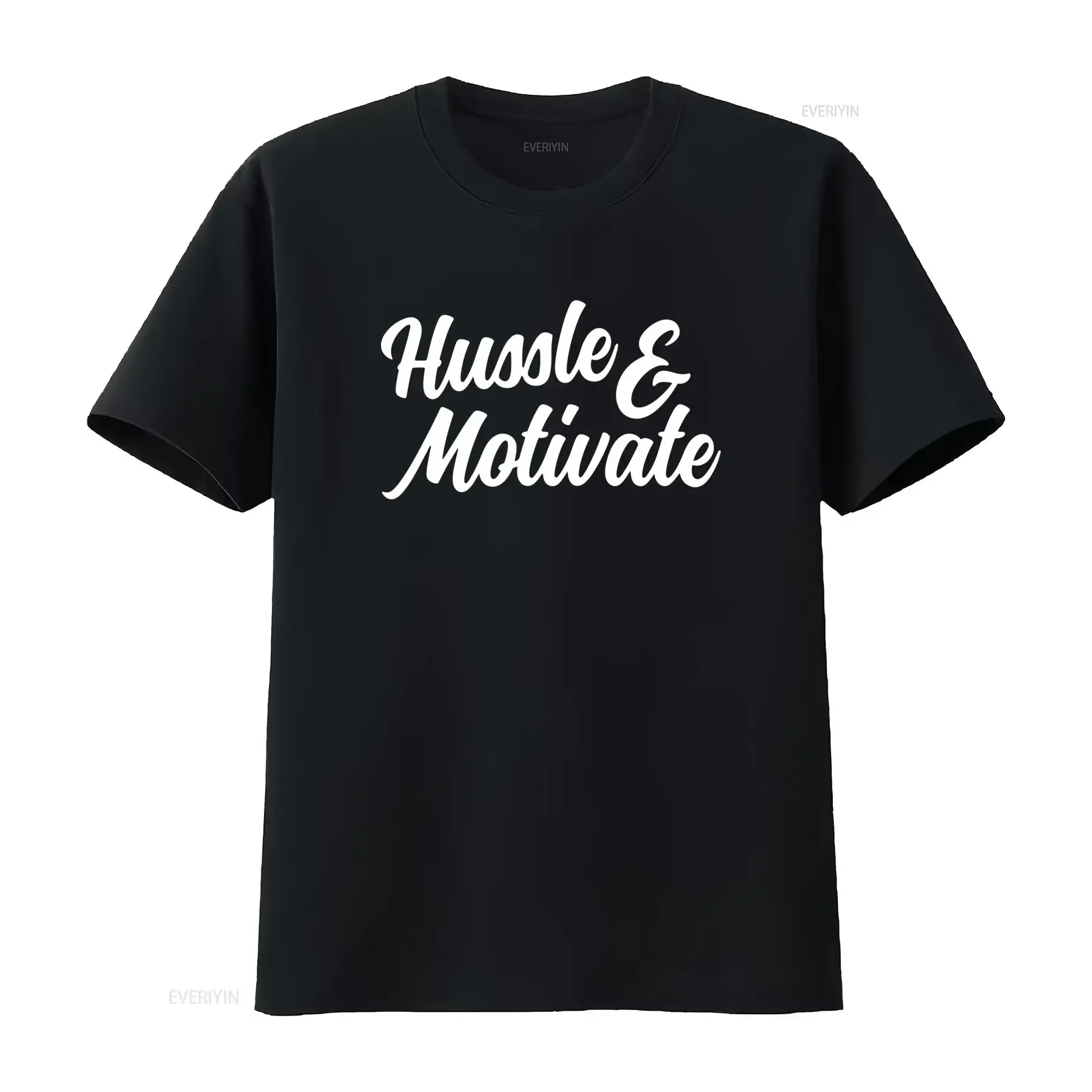 Hussle And Motivate Nipsey Hustle Merch T-shirt Design inspirant pour un usage quotidien vintage Washed homme Unisexe