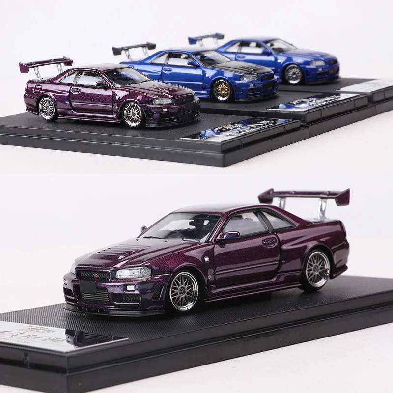 Fuji 1:64 Skyline GT-R R34 Alloy Model Car Limited Edition 699