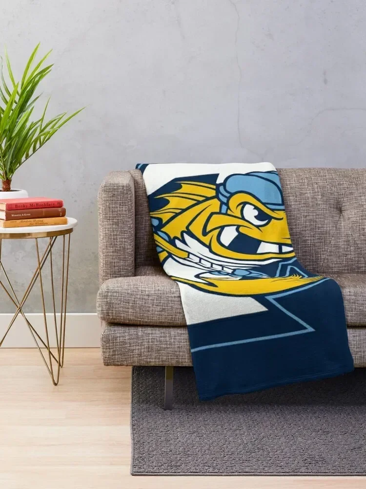 Toledo Walleye Throw Blanket Warm Soft Plush Plaid Vintage Blankets