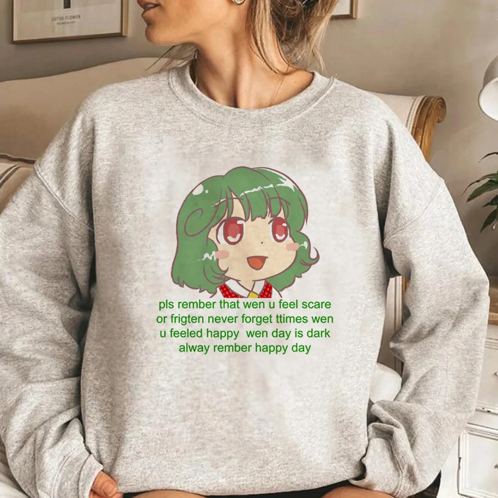 

Touhou hoodies women aesthetic 90s japanese Winter hoddies Hooded Shirt female Fleece Pullover