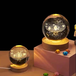 Round Wood Light Base USB With Switch LED Light Rotating Display Stand Lamp Base Home Decor