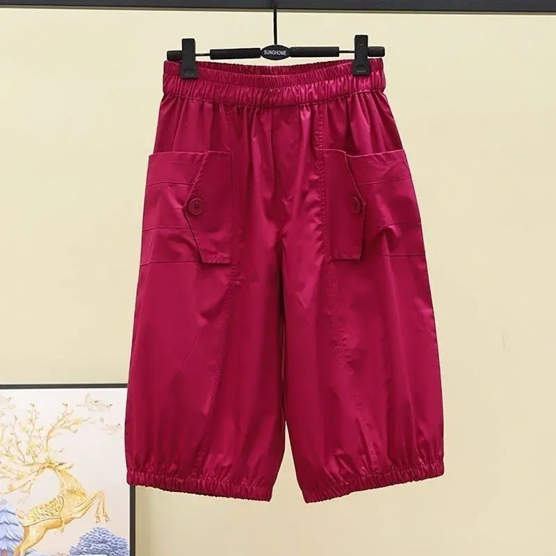 Plones Harlan de Lino y Aodón Hoados para Mujer, Cintura Alta, Estilo Veraniego, Plones Casus, Estilo Nuevo, A...