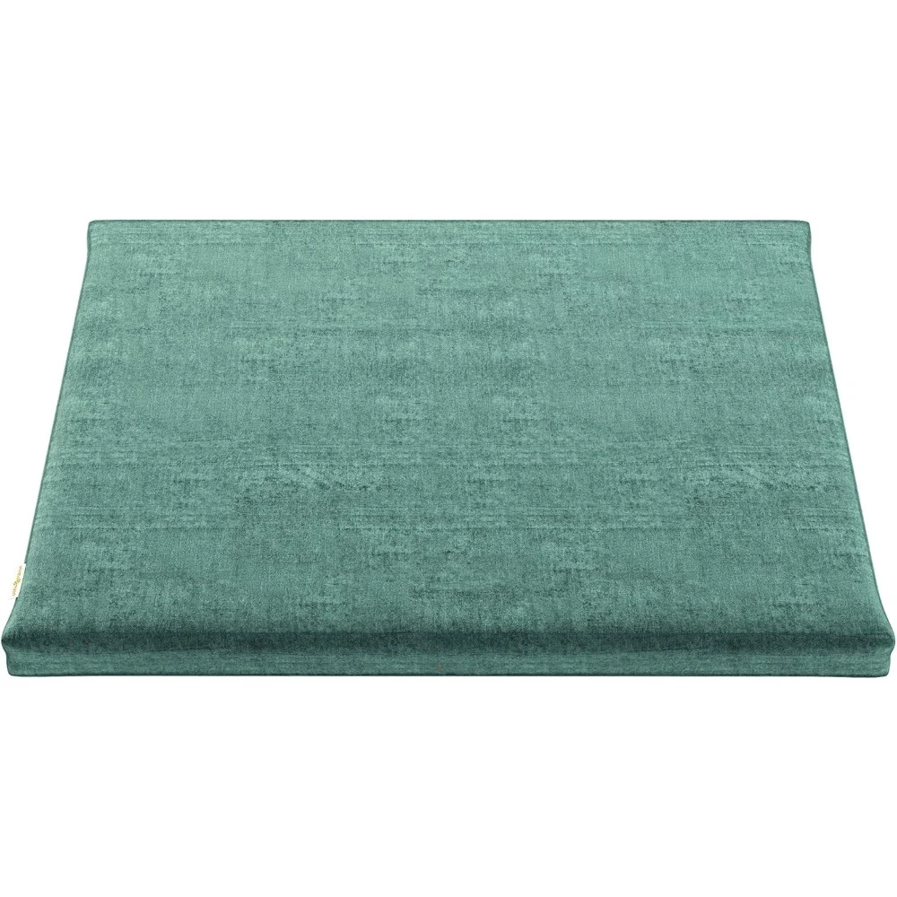 Velvet Meditation Mat - Luxurious Meditation Cushion Pillow with 100% Cotton Filling - Enjoy Better Posture for Zafu or Bench