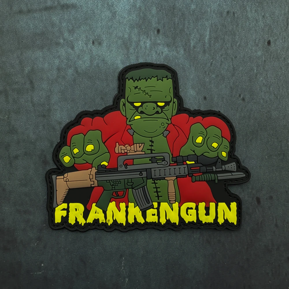 

Значок из ПВХ зомби, тактический жилет/слинг, значок, наклейка, нашивка из ПВХ на липучке, значок морали, нашивка для рюкзака, нашивка для одежды, мягкая резина