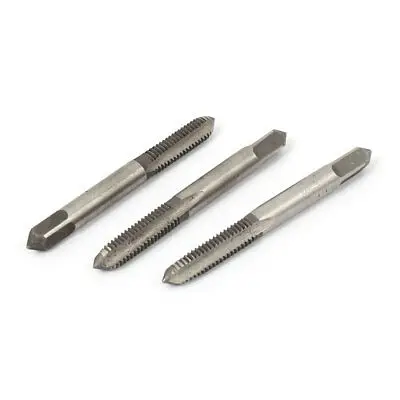 M6 x 1mm 3 Flutes Straight Shank Threading Tool HSS Machine Connector Tap 3pcs