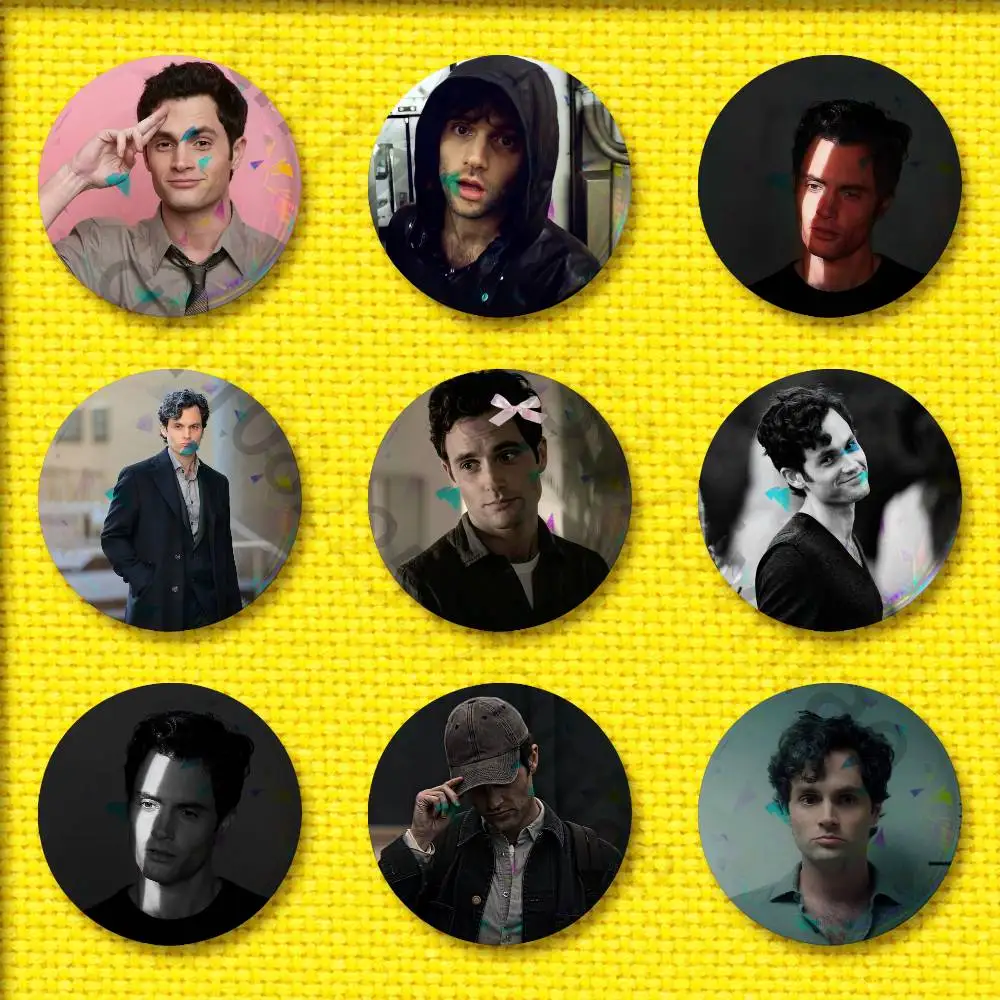 

Actor P-Penn B-Badgley Badge 44mm 32mm 58mm 25mm 75mm Round Pin Brooch Adornment Souvenir Cosplay Gift Backpack