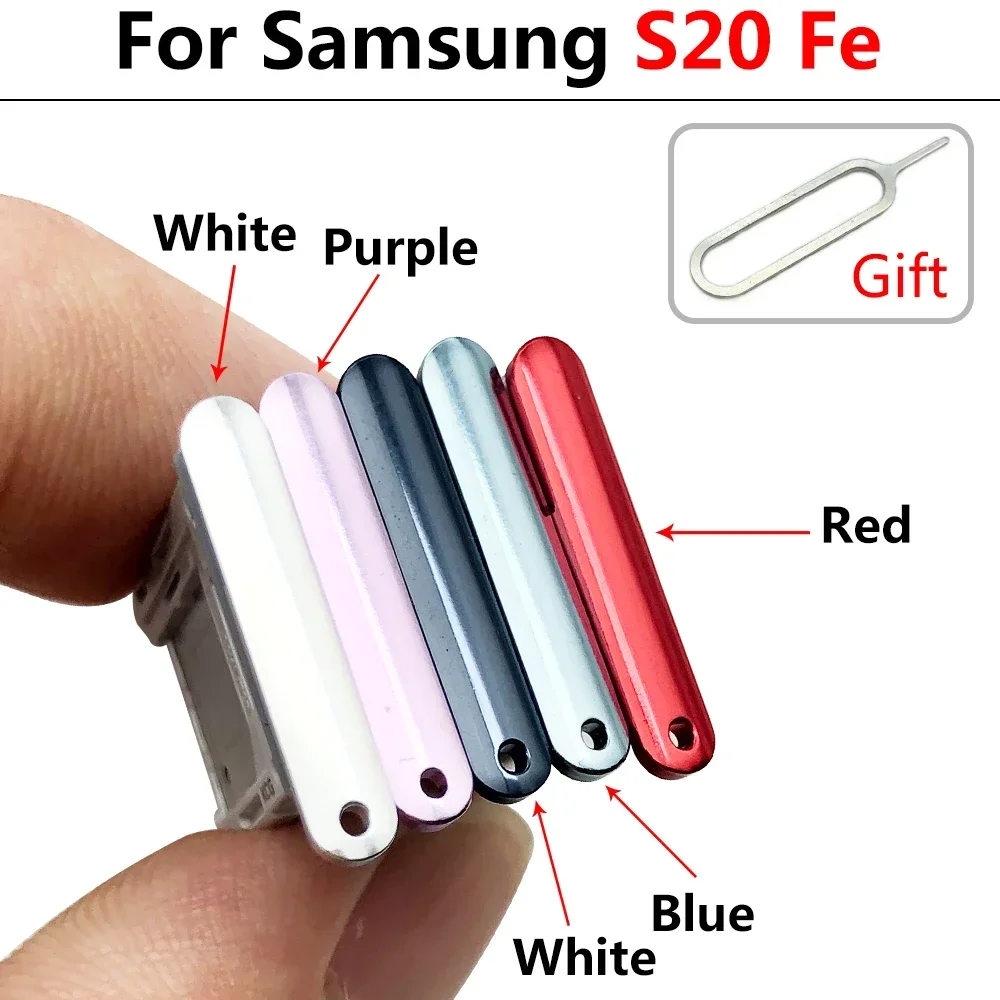 

For Samsung S20 Fe Sim Tray Slot Holder SD Reader For Samsung S21 Sim Card Tray Dual Holder With Replacement Tools