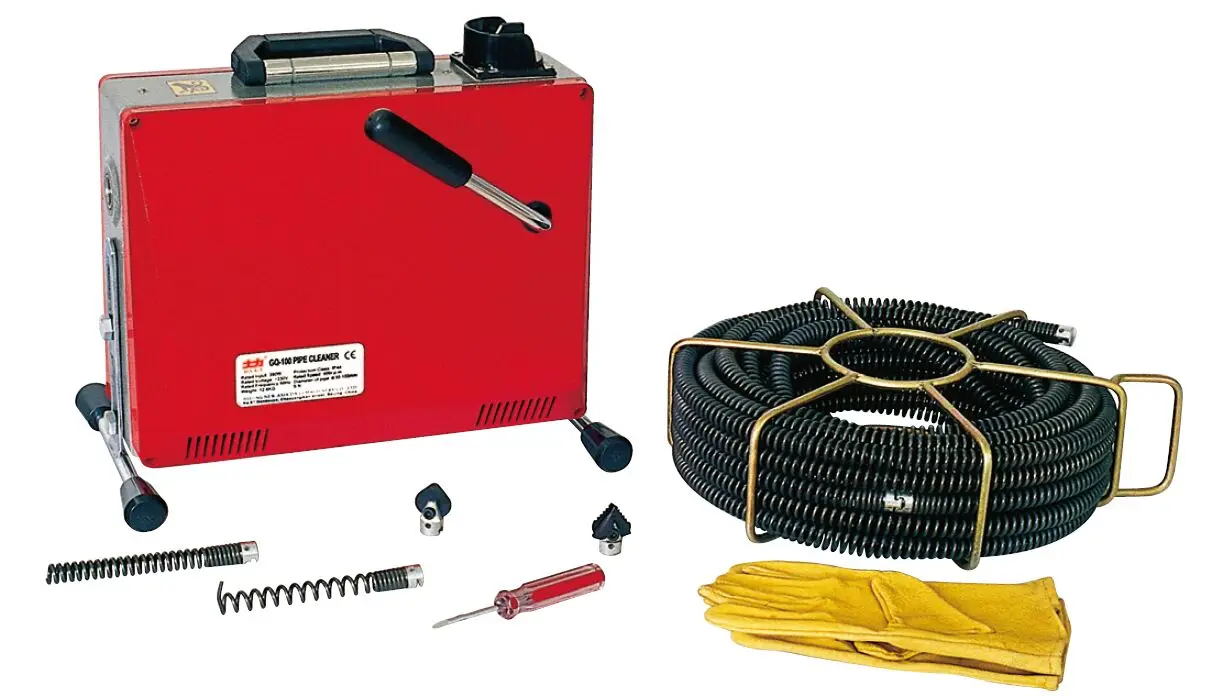 Professional 390W High Pressure Drain Pipe Cleaner for  32 - 100 mm Drain Cleaner Machine  GQ-100
