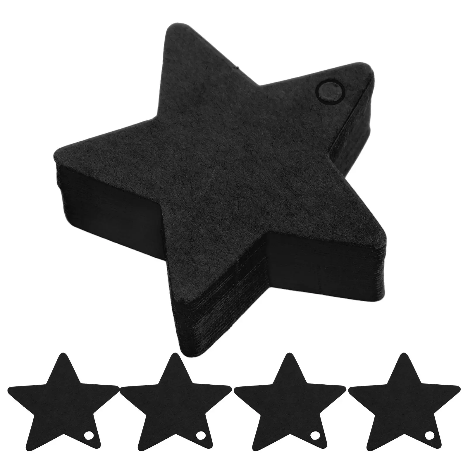 

100Pcs Star Shaped Hang Tags Handmade Kraft Paper Labels for Christmas Wedding DIY Craft Favors Present Bag Ornament Decor