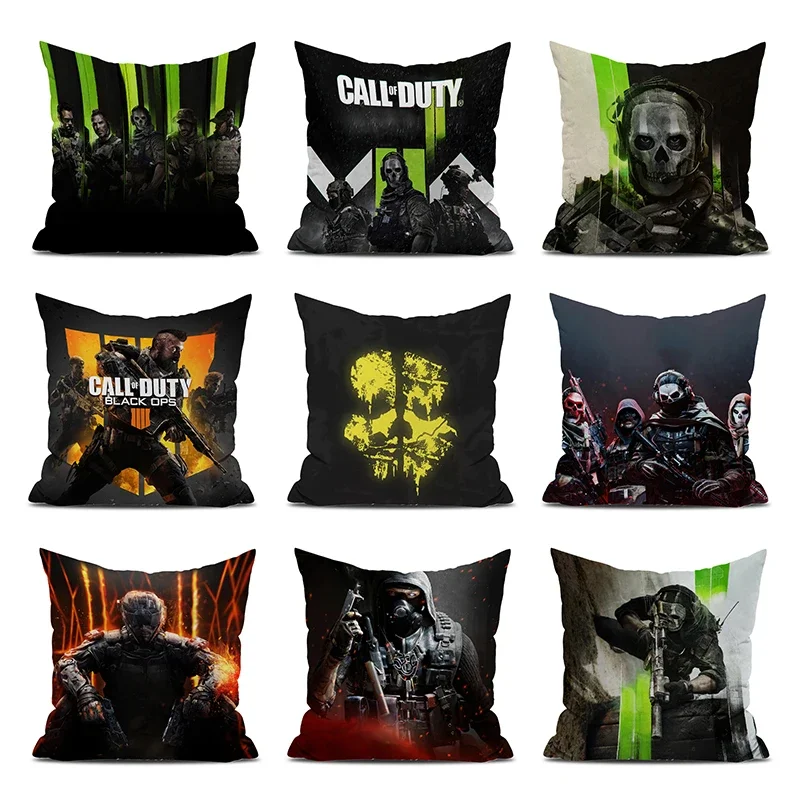 

Pillow Covers Decorative Cushions Cover for Sofa Calls Of Duty Kawaii Body Pillows Decor Home Pillowcases 50x50 Pillowcase 40x40