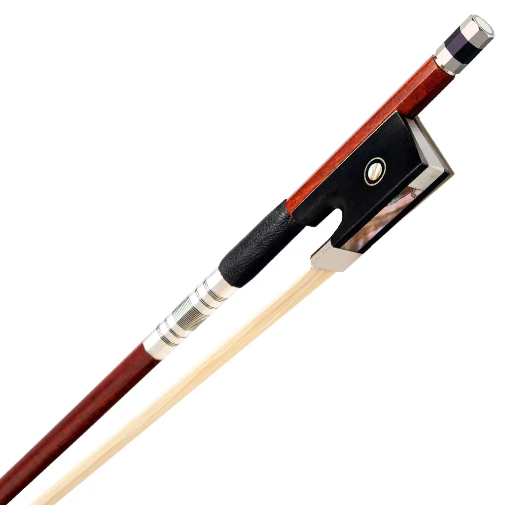 Professional 4/4 Violin Bow Hybrid Carbon Fiber Pernambuco Skin Stick Ebony Frog Violin Parts Accessories Durable Use