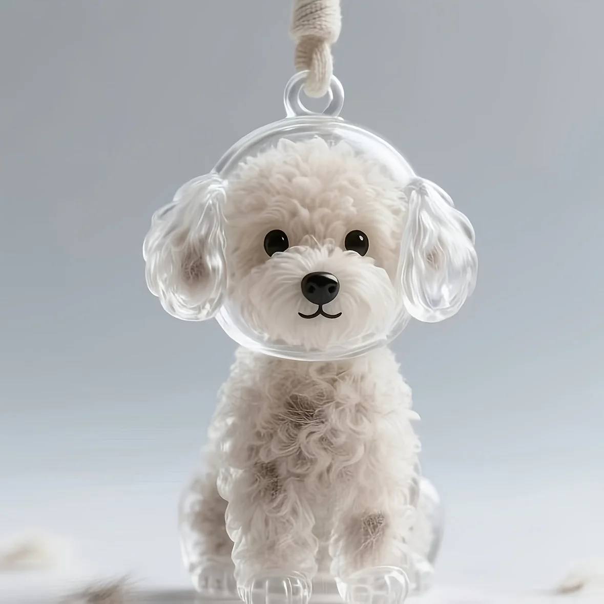 2pcs Dog Hair Storage Box Puppy Hair Memorial Keepsake Capsule Pet's Dog Fur Container Transparent Capsule Keychain Souvenirs