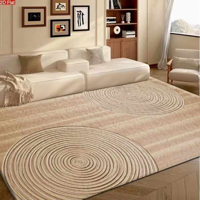 Natural Wood Grain Tree Ring Texture carpet flooring, Rustic Wooden Style Area Rug for Living Room Bedroom Home Floor Ornament