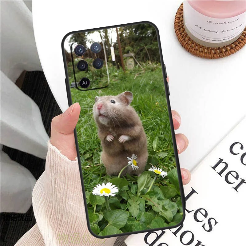 Hamster Guinea Pig Case For Oppo A40 A60 A80 A96 A76 A16 A18 A38 A58 A78 A98 A57 A17 A74 A54 A94 A15 A5 A6 Pro