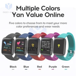 Smart Bracelet Waterproof 116 plus Smart Watch Step Counting Multi Sport Mode Message Reminder Heart Rate Monitor Blood Pressure