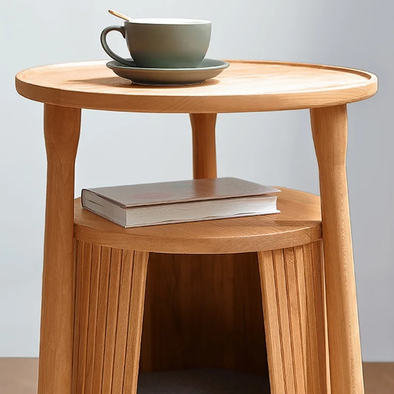 Solid wood cat few living room small side few wooden coffee table balcony small table corner few Nordic 5