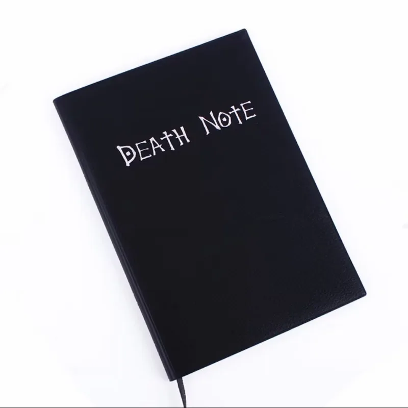 Death Note Animation Peripheral Yagami Moon Notebook Black Notepad Cute Student Learning Stationery Goose Feather Pen Wholesale