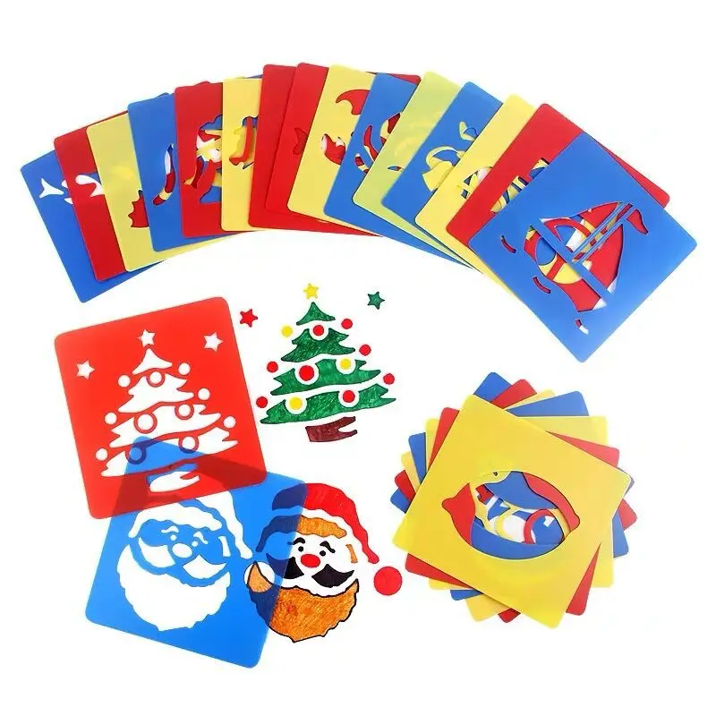 10/20pcs Painting Template Drawing Stencils DIY Cartoon Pattern Teaching Incentive Supplies Students Arts Crafts Material TMZ view 4