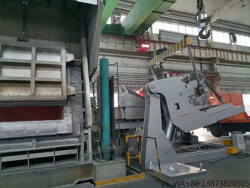 Concha de transferência de sucção a vácuo de transferência de alumínio fundido 5-14.5 T Dispositivo de inclinação hidráulica para