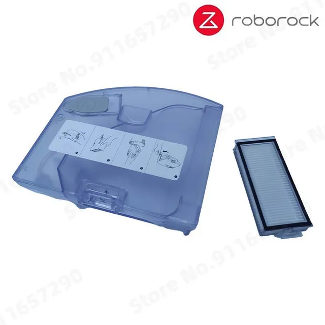 Réservoir 2 En 1 Bac à Poussière + Réservoir D'eau – Compatible Roborock T8 Plus, Q7+, Q7 Max – Transparent