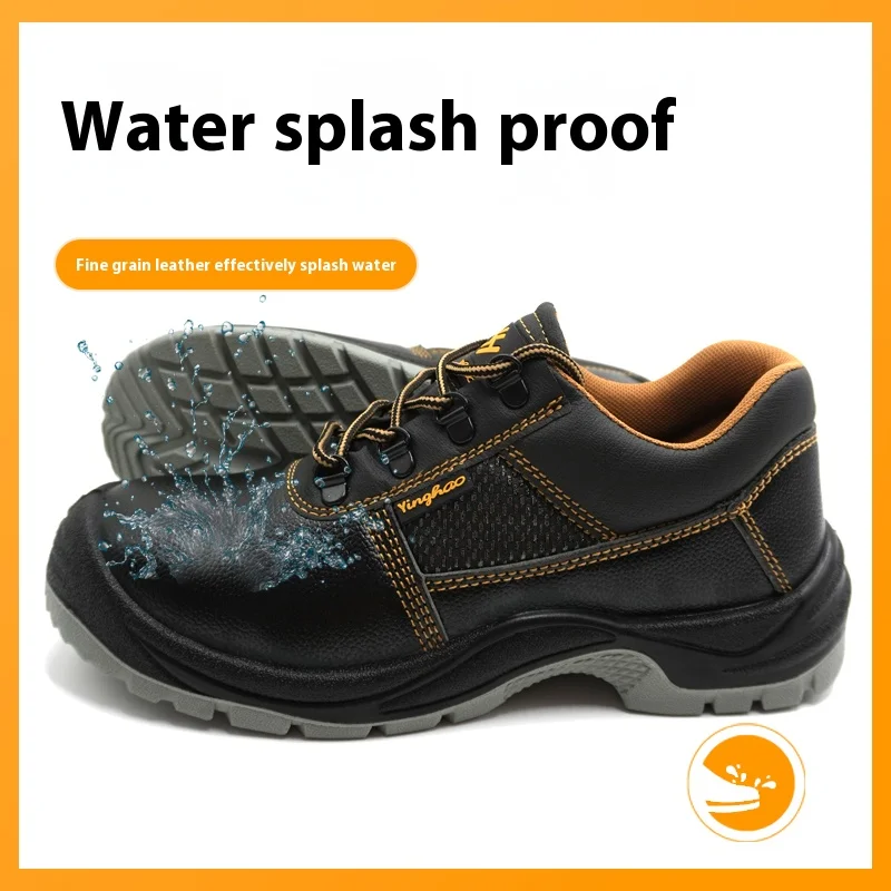 Sepatu Perlindungan Tenaga Kerja Anti Benturan Anti Penusuk Sepatu Kerja Keselamatan Tahan Minyak Tahan Aus Tahan Slip Gaya Baru