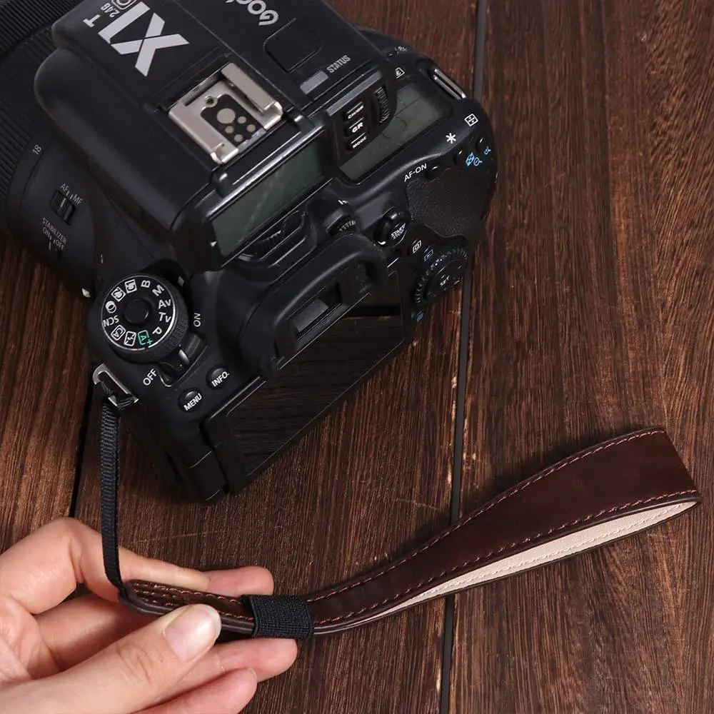Durable PU Leather Camera Wrist Strap DSLR SLR Hand Rope Camera Hand Grip Wear Resistance Non-slip Digital Camera