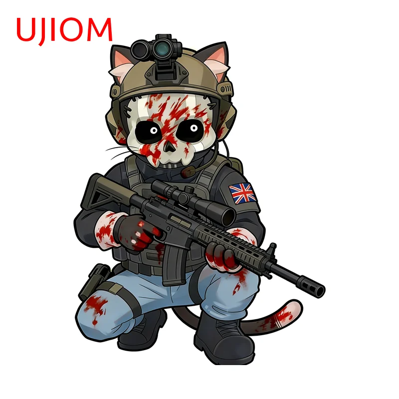UJIOM For Call Of Duty Cat Ears Graffiti Wall Sticker Eye Catching Occlusion Scratch Decal High Quality Adhesive Wallpaper