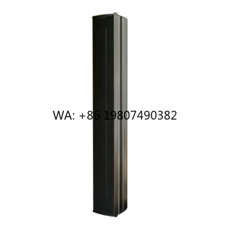650W Neo Magnet Waterproof Column Line Array Speaker 6*6.5 Inch Slim Metal Outdoor Stage Public Audio System