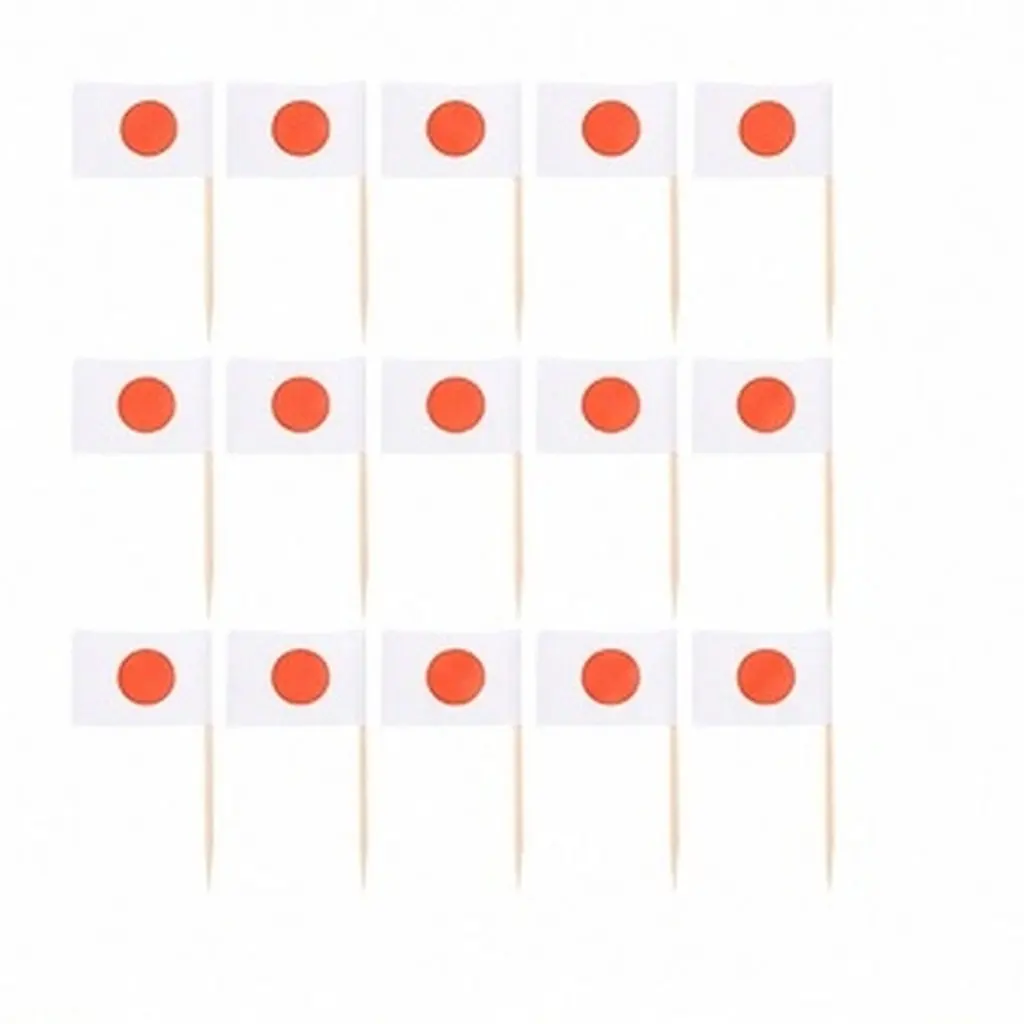 200Pcs Cocktail Picks National Flag Style Food Toothpicks Decorative Party Dessert Toppers Beverage Picks Party Toothpicks