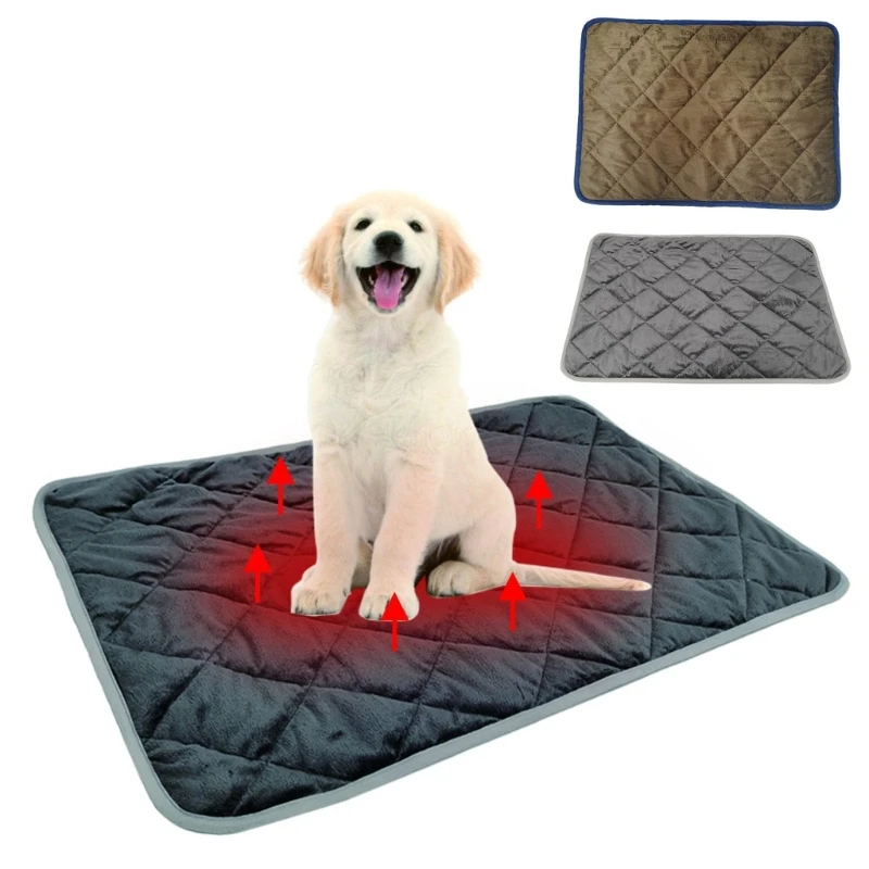 D0AD Pet Dogs Bed Dog Bed Mats Thermal Pad Self Warming Mats Bed Pad for Doggy Safety Mats Pregnant Dog Kennel Pads