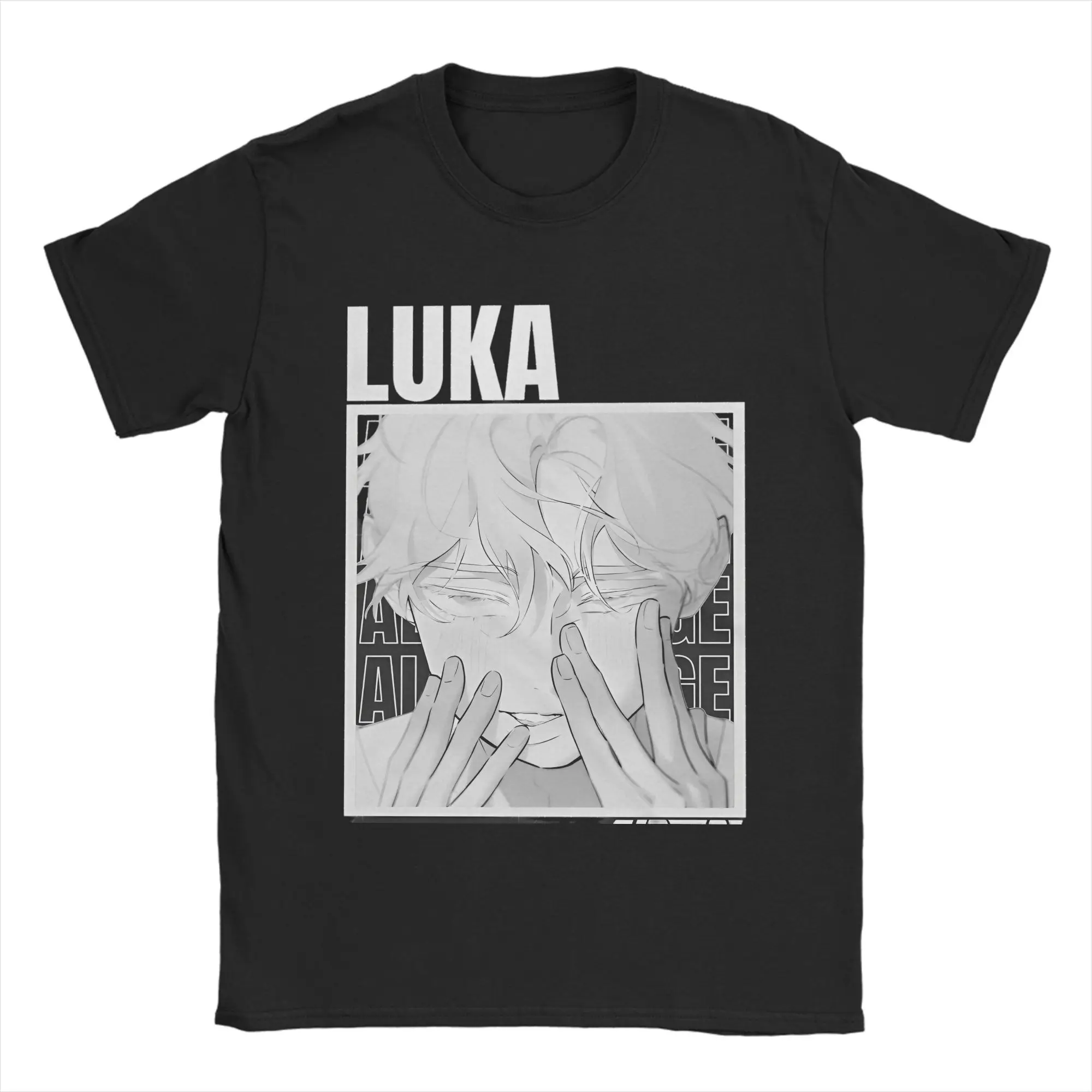 

Мужская футболка Luka Alien Stage, аниме, японская манга, топы из 100% хлопка, повседневная футболка с короткими рукавами и круглым вырезом, уникальные футболки