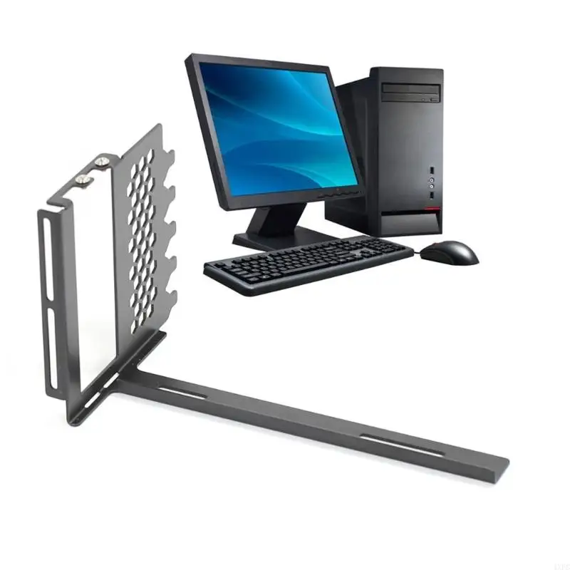 แนวตั้ง GPU Mount Bracket ผู้ถือกราฟิกการ์ด, การ์ด VGA สนับสนุนโลหะ Rack สําหรับกรณีคอมพิวเตอร์ DIY