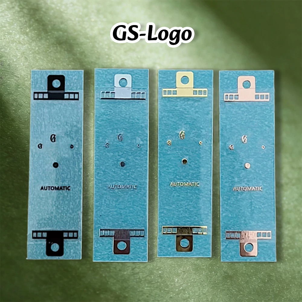 NH S Logo Neuer 3D-Metall-Logo-Aufkleber, geeignet für 27–30 mm flache Zifferblätter, vierfarbiger Aufkleber, Zubehör für die Modifikation von Uhren