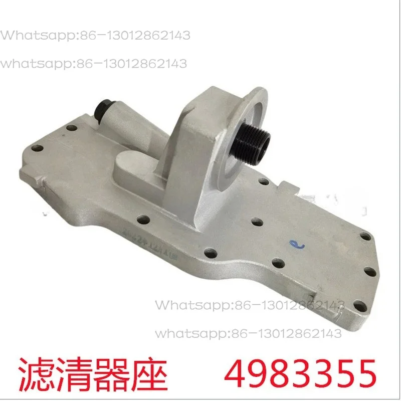 4983355 Engine Oil Filter Housing Oil Filter Head Assembly Aftermarket Replacement Compatible With Cummins ISD Series Fuel Engin