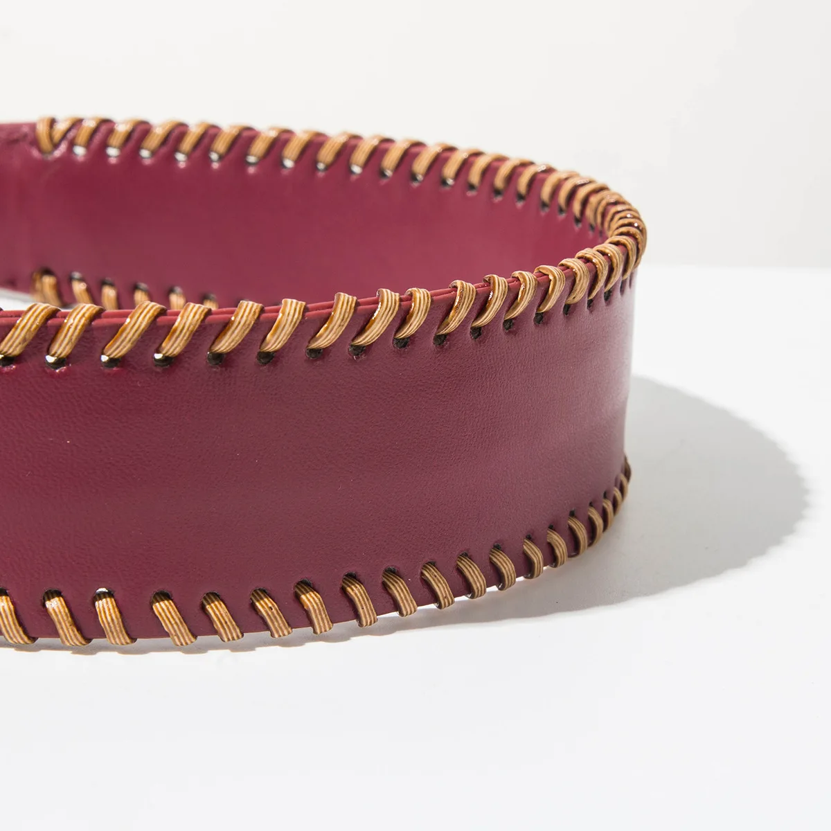 Neues PU-Leder Stirnband mit Farbblockierung, Breitkrempiges, Retro, Hochwertiges Stirnband, Vielseitiges Accessoire für den Täglichen Gebrauch – Detail 13