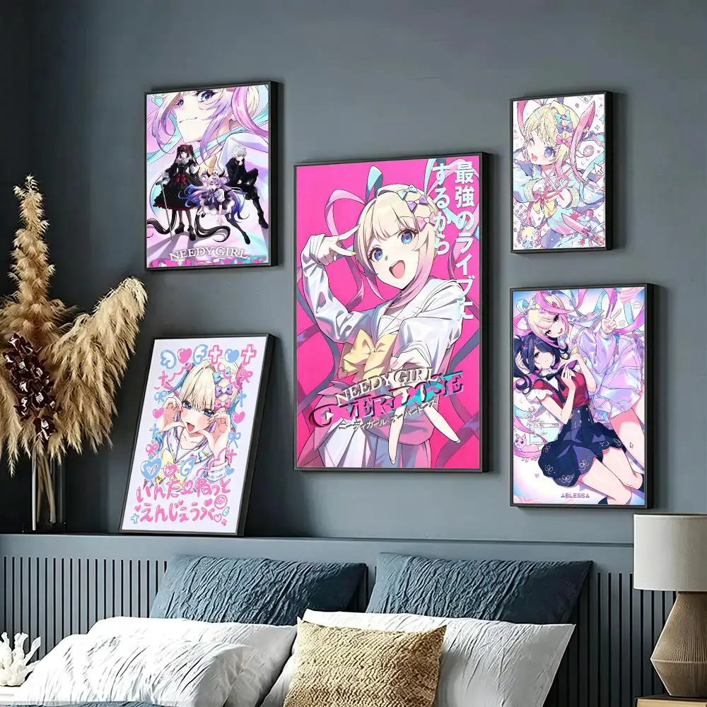 game Needy Streamer Overload Poster HD Poster Sophisticated Modern Aesthetic Wall Art For Living Room Bedroom Office Cafe Decor