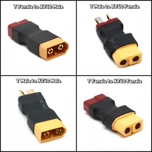 XT60 Male Plug untuk T Pria / T Wanita Plug untuk XT60 Wanita Adaptor untuk Helikopter RC Quadcopter Baterai Lipo Plug Konektor Pa 8 suku cadang helikopter penjualan terbaik - №