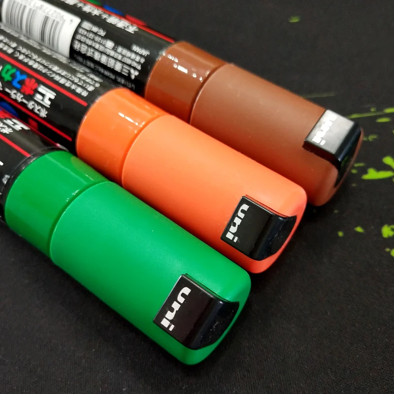 Japan Uni POSCA PC-8K 15Colo Advertising Note Number Pen Marker Pen Poster Pen Graffiti Pen POP Pen Set 8.0mm Water-based Pen