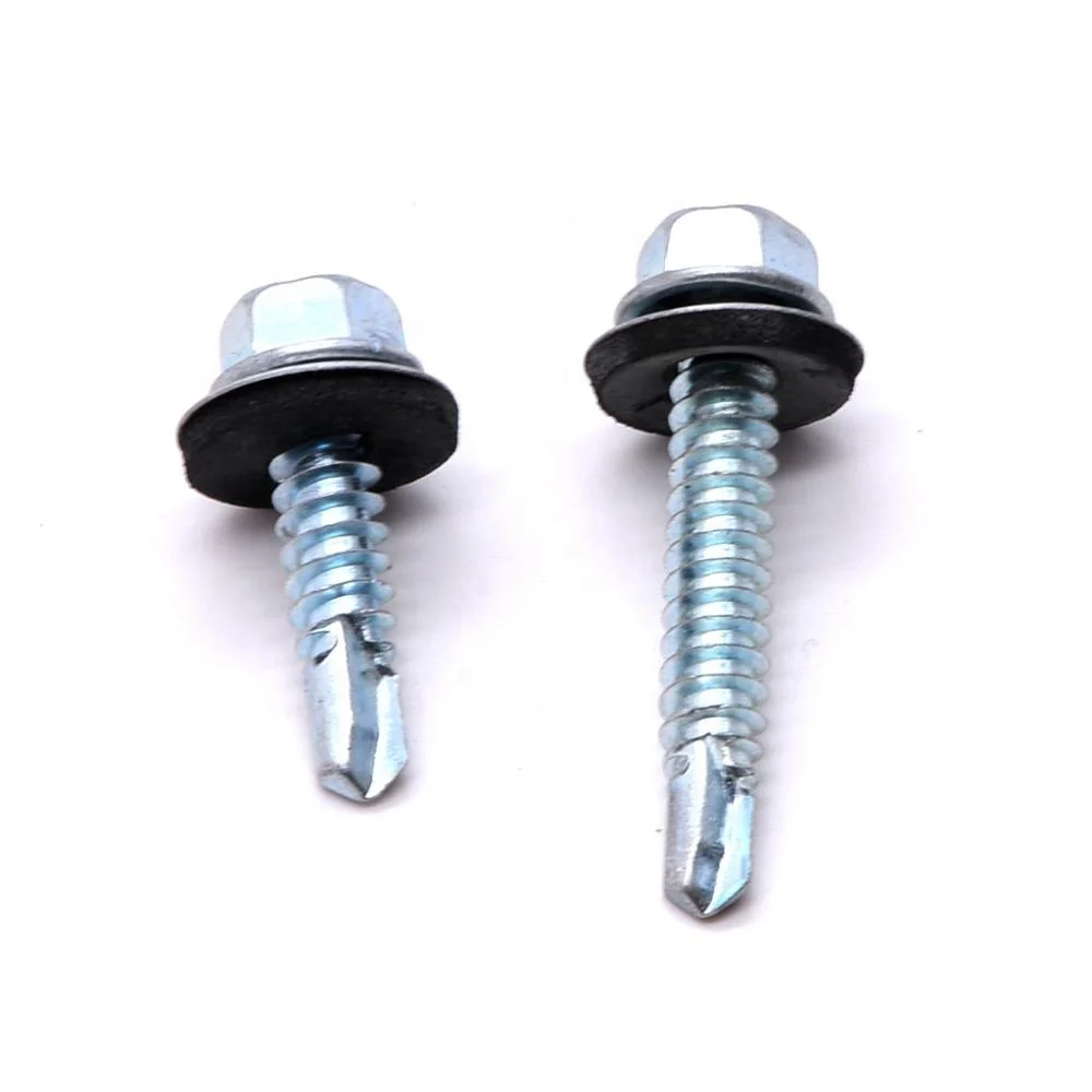 

Hexagon head self - tapping self - drilling compound washer rubber ring countersunk head screw