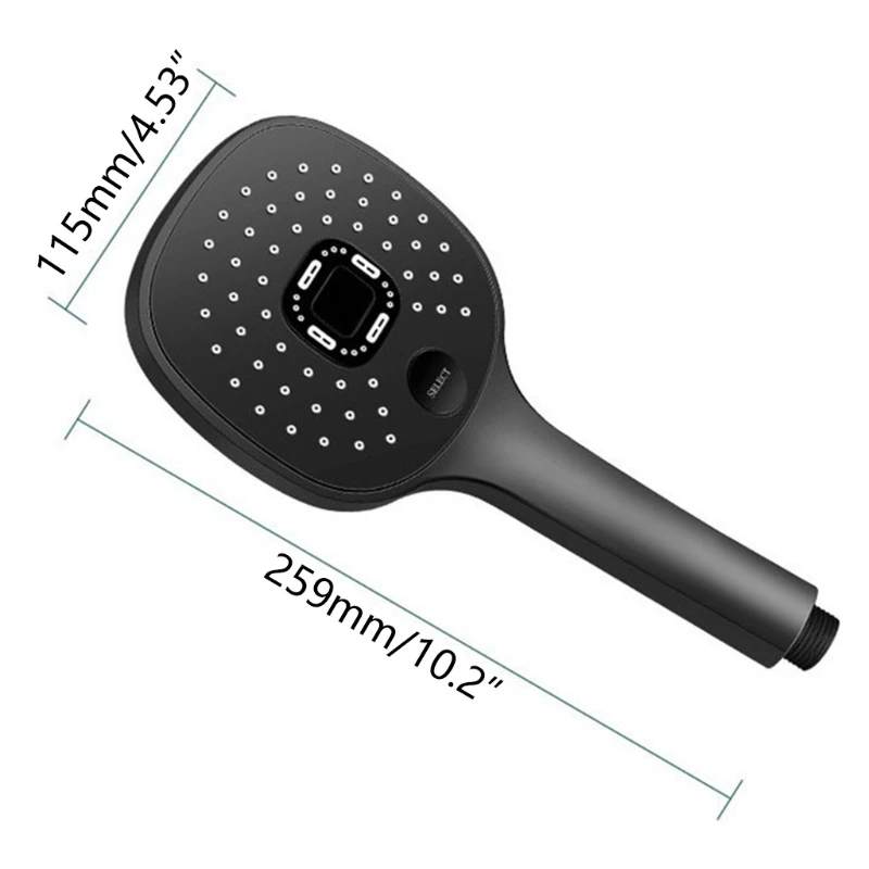 3 Modes Filter Shower for Head High Pressure Handheld Shower Easy to Install