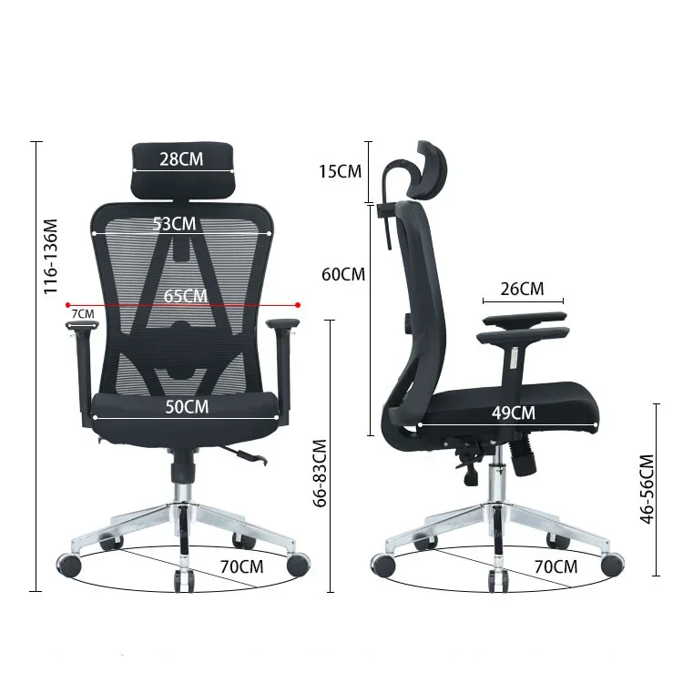 Factory direct sale mesh task chair swivel office chair for meeting room