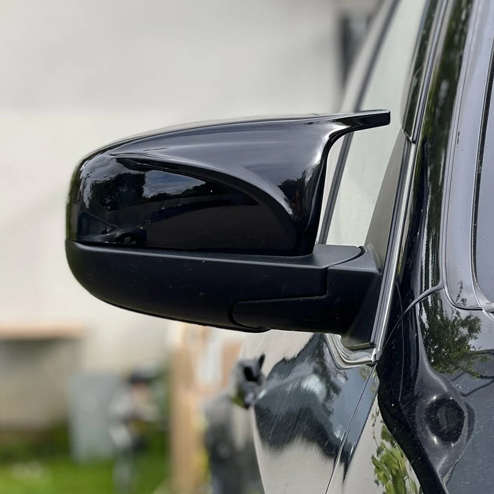 

Horn shape M style Rearview Carbon Fiber Style Black Side Mirror cover Caps for BMW X5 E70 X6 E71 2008-2013 accessories