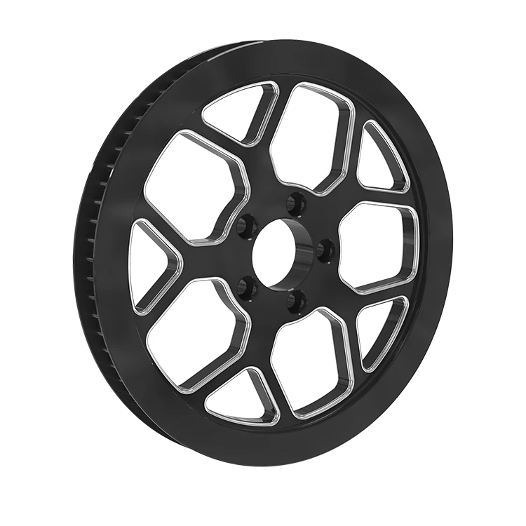 High Speed Electric Rear Belt Pulley Wheels Nylon Plastic Tooth Gear Slave Pulley Aluminum