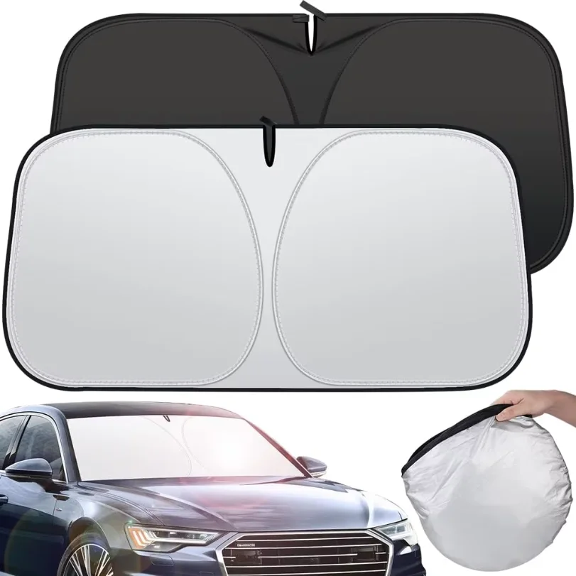 Auto Folding Sun Shade Windshield Visor Cover Car Front Window Sunshade UV Protection Summer Styling Accessories