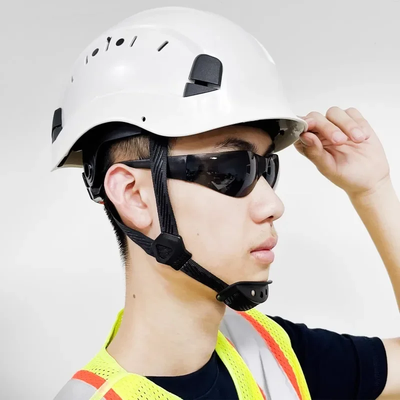 Helmet anti smashing lighting, LED headlights, multifunctional head protection, construction project rescue